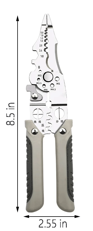 Multifunctional Wire Stripper Crimper Cable Cutter Pliers