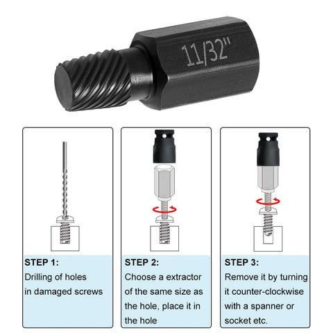 Broken Head Bolt Screw Cap Extractor